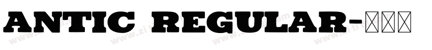 Antic Regular字体转换